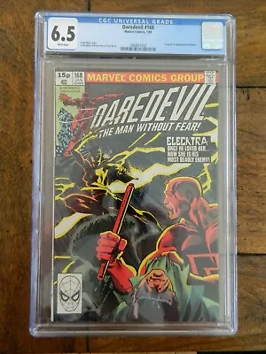 Buy Daredevil 168 1st Elektra KEY MARVEL CGC 6.5 • 175£