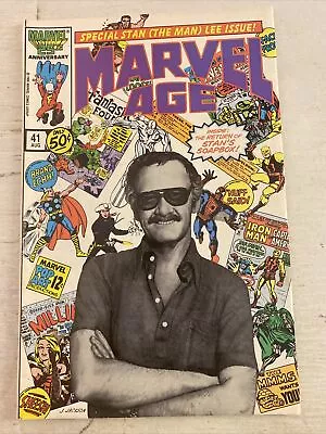 Buy MARVEL AGE #41 F, Classic Stan Lee Cover And Story, Marvel Comics 1986 • 24.93£