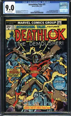 Buy Astonishing Tales #25 Cgc 9.0 Ow Pages // 1st Appearance Of Deathlok 1974 • 247.57£