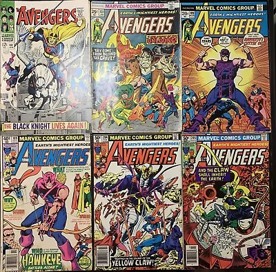 Buy The Avengers Comic Lot #48 109 131 189 204 205 - 1968 Marvel Key • 59.29£
