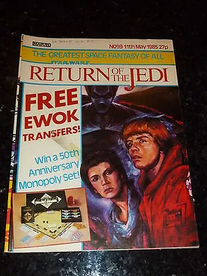 Buy Star Wars Weekly Comic - Return Of The Jedi - No 99 - Date 11/05/1985 - UK Comic • 9.99£