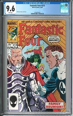 Buy Fantastic Four #273 CGC 9.6 NM+ WP 1984 Marvel Comics 1st Nathanial Richards MCU • 67.18£
