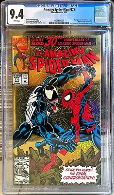 Buy Amazing Spider-Man #375 CGC 9.4 NM W Pages Holo-Grafx Cover • 60.32£