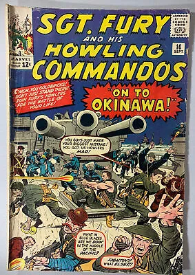 Buy Sgt. Fury And His Howling Commandos #10 (1964) In 3.5 Very Good- • 15.10£