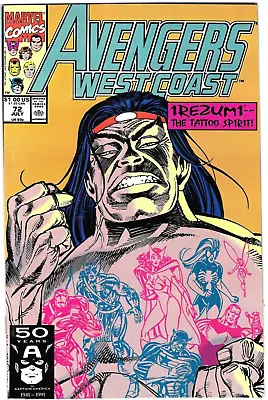 Buy West Coast Avengers Comic 72 Copper Age First Print 1991 Thomas Ross Marvel • 10.80£