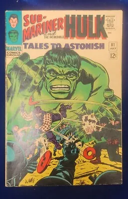 Buy Marvel Tales To Astonish Sub Mariner Hulk 81 FNVF Bagged And Boarded  • 31.62£