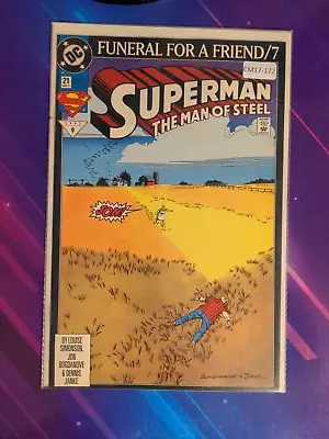 Buy Superman: The Man Of Steel #21 9.0 Dc Comic Book Cm17-172 • 8.03£