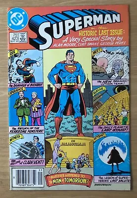 Buy Superman #423 DC Comics Copper Age Final Issue Alan Moore Newstand Vf/nm • 9.53£