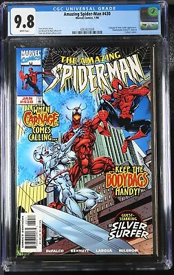 Buy AMAZING SPIDER-MAN #430 [1998] CGC 9.8 WP Marvel Comics Carnage / Silver Surfer • 129.26£
