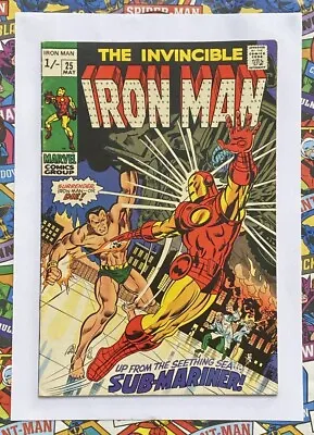 Buy Iron Man #25 - May 1970 - Sub-mariner Appearance! - Fn/vfn (7.0) Pence Copy! • 29.99£