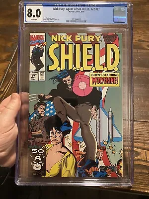 Buy Nick Fury Agent Of Shield #27 Guest Starring Wolverine CGC Graded 8.0 Marvel • 19.71£