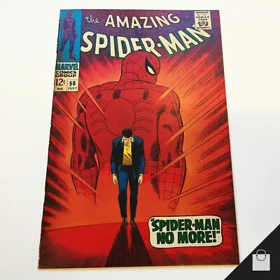 Buy Amazing Spider-Man #50 VF+ 1st App Kingpin Romita Classic Cover CGC Candidate • 958.62£