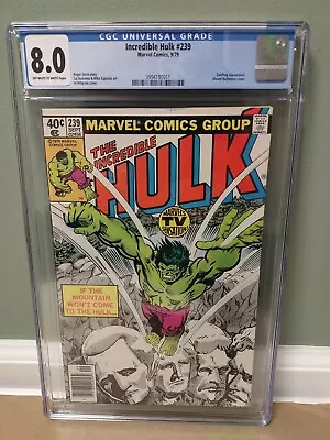 Buy Incredible Hulk #239 CGC 8.0  Marvel Comics  1979  Mount Rushmore Cover  🇺🇸 • 39.98£