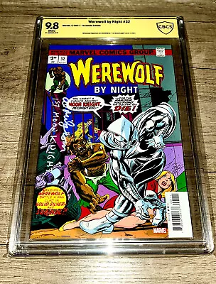 Buy Werewolf By Night #32. 9.8 CBCS SS SIGNED AL MILGROM & REMARK 1st App Moonknight • 221.36£