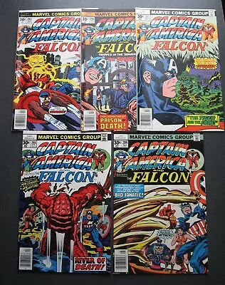 Buy CAPTAIN AMERICA Lot Of 5 Comics 205 206 207 208 209 Marvel 1977 Mid Grade • 20.27£