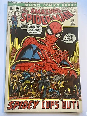 Buy AMAZING SPIDER-MAN #112 Marvel 1972 VF UK Price • 34.95£