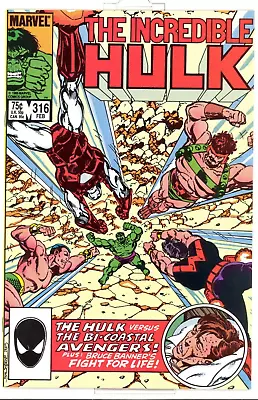 Buy Incredible Hulk #316 Near Mint/Mint (9.8) 1986 Marvel  Comic • 11.83£