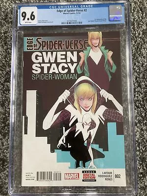 Buy Edge Of Spider-verse #2 Cgc 9.6 1st New Spider-woman Gwen Stacy Robbi Rodriguez • 99.99£