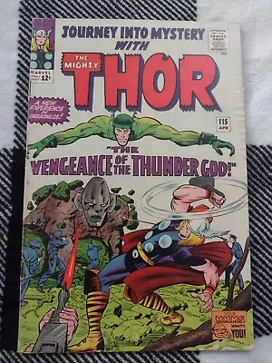 Buy Journey Into Mystery With The Mighty THOR #115  Silver Age 1965 Comic Book  • 79.30£