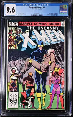 Buy X-men #167 Cgc 9.6 White Pages // Fantastic Four Cameo Marvel 1983 • 55.32£