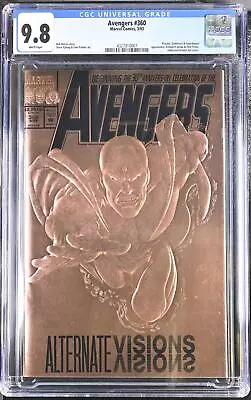Buy Avengers 360 CGC 9.8 4327910007 Vision Embossed Bronze Foil Cover • 79.94£