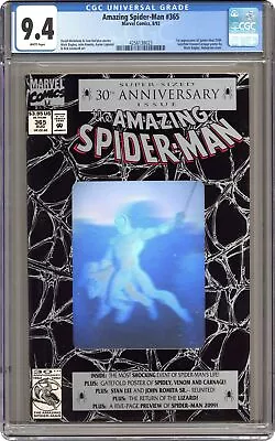Buy Amazing Spider-Man #365D CGC 9.4 1992 4256138023 1st App. Spider-Man 2099 • 49.02£