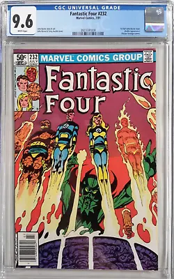 Buy 4️⃣fantastic Four #232 Cgc 9.6*1981 Marvel*1st John Byrne Issue*newsstand*1008🔥 • 60.31£