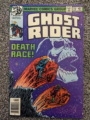 Buy Ghost Rider 35. Marvel 1979. 1st Death Ryder. Rare In UK. Combined Postage • 12.48£