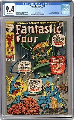 Buy Fantastic Four #108 CGC 9.4 1971 4111584021 • 179.89£