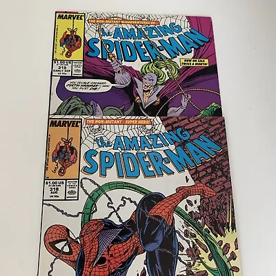 Buy AMAZING SPIDERMAN #318 + 319 ( 1989 ) McFARLANE COVER • 14.99£
