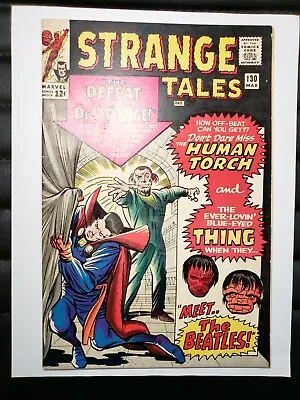 Buy Strange Tales #130 - Very Fine- | VF- | 7.5 - Many Pics! Thing + The Beatles! • 257£