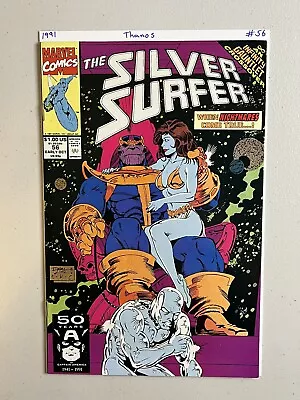 Buy Silver Surfer #56 October Thanos Infinity Gauntlet Marvel Comics 1991 • 4£