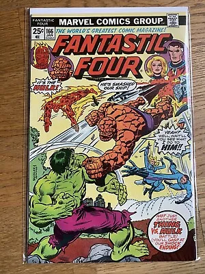 Buy FANTASTIC FOUR # 166 Hulk Vs. Thing Original Marvel USA 1976 Perfect  • 13.29£