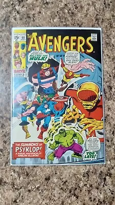 Buy The Avengers 88 VF+ 1971 First Appearance Of Psyklop! Hulk Thor Captain America! • 27.98£