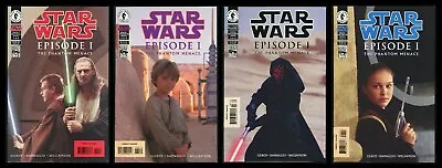 Buy Star Wars Episode 1 The Phantom Menace Comic Set 1-2-3-4 Lot Movie Photo Covers • 71.13£