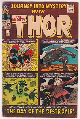 Buy Journey Into Mystery #119 Very Good 4.0 Mighty Thor Loki Destroyer Kirby Art • 34.88£