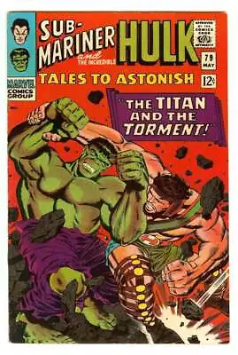 Buy Tales To Astonish #79 6.5 // Classic Hulk Vs Hercules Battle Marvel Comics 1966 • 147.05£