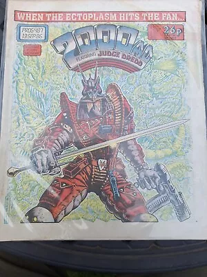 Buy 2000AD #487 Prog Comic, Nice VFN+ Clean- Feat Judge Dredd & Nemesis 13/9/1986 • 0.99£