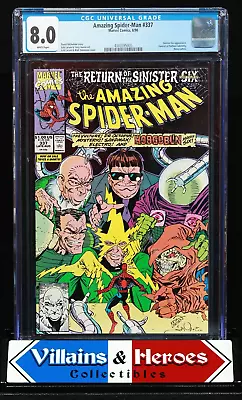 Buy Amazing Spider-Man #337 ~ CGC 8.0 ~ The Sinister Six Appearance ~ Marvel (1990) • 32.16£