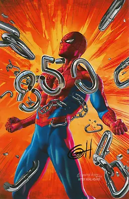 Buy Greg Horn SIGNED Spiderman Art Print ~ Neal Adams Superman #233 Cover Swipe • 28.45£