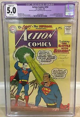 Buy Action Comics #254 Cgc 5.0 1st Appearance Of Adult Bizarro Superman 1st Meeting • 295.66£