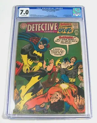 Buy Detective Comic #371, Cgc 7.0, 1967, Ow-w Pgs, Early Batgirl! Infantino Anderson • 173.93£