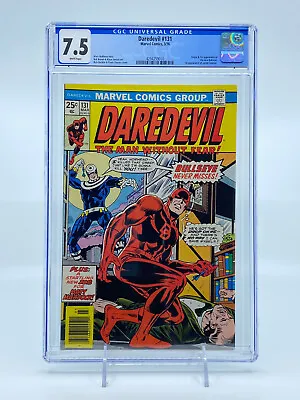 Buy Daredevil #131 CGC 7.5 White Pages 1st Appearance & Origin Of Bullseye • 197.89£