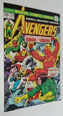 Buy Avengers #134 Orgin Vision  9.0/9.2  1975 • 36.03£