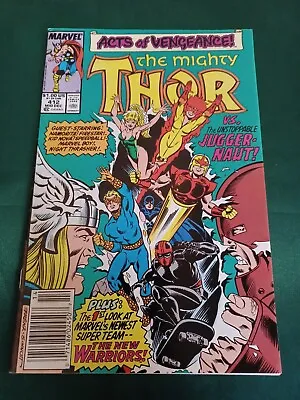 Buy Mighty Thor #412 - 1st Full Appearance Of New Warriors Key  🔑  Vf/nm • 22.03£