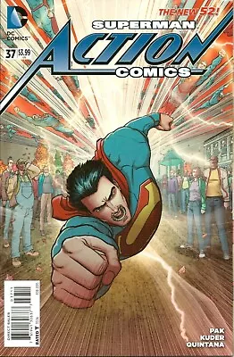 Buy Action Comics #37 (vol 2)  The New 52 / Dc Comics / Feb 2015 / N/m / 1st Print • 3.95£