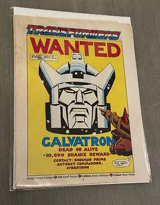 Buy TRANSFORMERS G1 UK Marvel Comics # 113 DEATHS HEAD STORYLINE – NO COVER • 1.99£