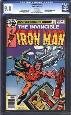 Buy Iron Man #118 Cgc 9.8 White Pages // 1st Appearance Of Jim Rhodes 1979 • 442.35£