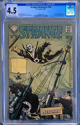 Buy Strange Adventures #205 (1967) CGC 4.5 -- O/w To White; 1st & Origin Of Deadman • 370.70£
