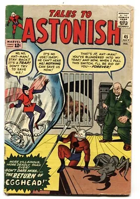 Buy TALES TO ASTONISH #45 ANT-MAN-2nd Appearance Wasp-Marvel Kirby • 71.92£